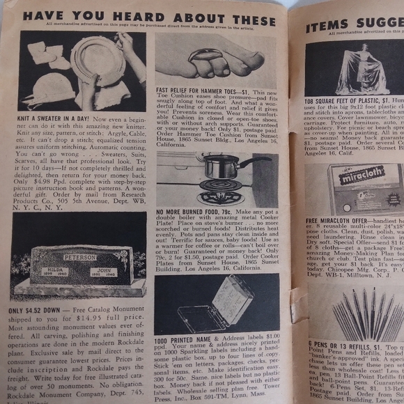 Vintage The Workbasket Magazine Patterns Recipes Ephemera Craft Crafting - Picture 4 of 10